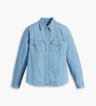 Levi's Iconica camicia in denim blu western
