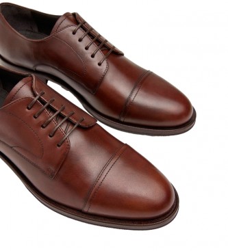 Hackett London Brown Bluchers Leather Shoes
