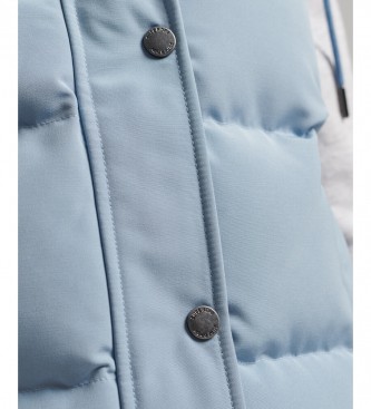 Superdry Chaleco con capucha Vintage Everest azul