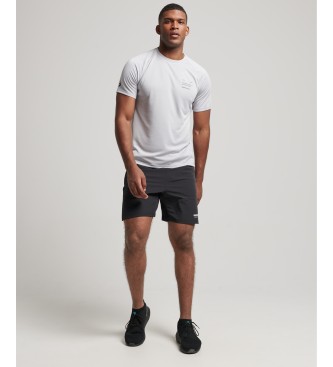Superdry Train Active graphic short sleeve T-shirt grey