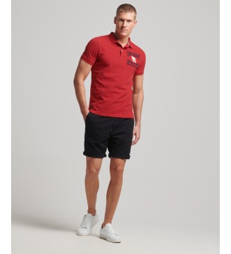 Superdry Superstate red polo shirt