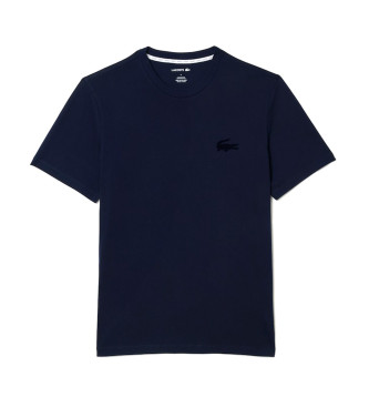 Lacoste Navy cotton knitted T-shirt for the home