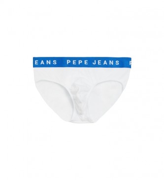 Pepe Jeans Pack 2 Slips Logo blanco, gris