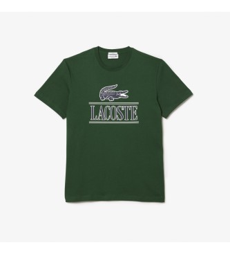 Lacoste Camiseta Unisex con logo verde