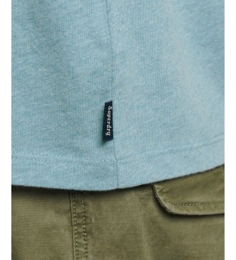 Superdry T-shirt a maniche corte Cooper Classic blu con logo in rilievo