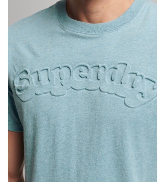 Superdry T-shirt  manches courtes avec logo emboss Cooper Classic blue