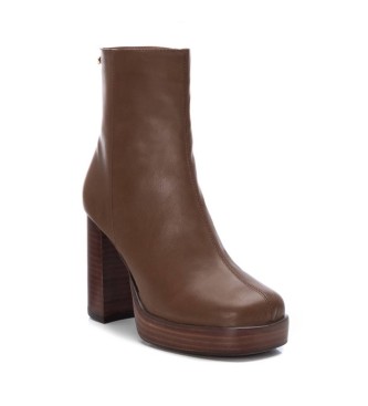 Xti Ankle boots 142152 taupe -height heel: 9cm
