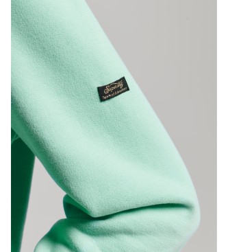 Superdry Vintage Narrative turquoise hooded sweatshirt with logo