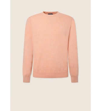 Hackett London Silk Crew Sweater orange