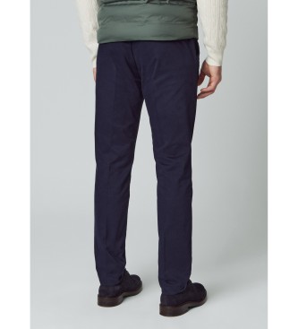 Hackett London Marineblaue Kensington Chino-Hose