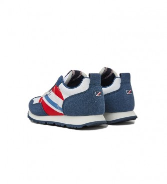 Pepe Jeans Foster Print Combination Sneakers azul-marinho, vermelho