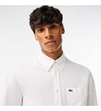 Lacoste Oxford regular fit skjorte hvid