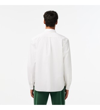 Lacoste Camisa Oxford regular fit blanco