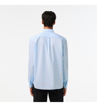 Lacoste Oxfordskjorta med normal passform bl