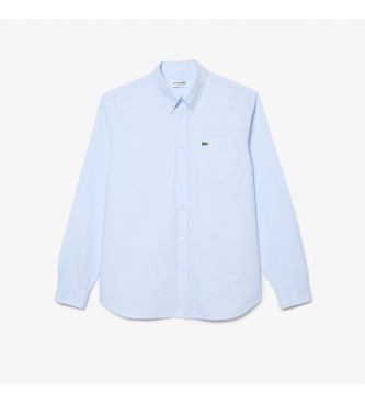 Lacoste Camisa Oxford regular fit azul