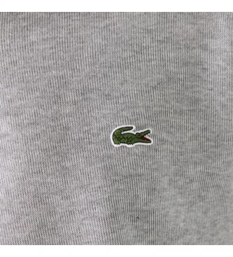 Lacoste Sweatshirt com gola cinzenta com fecho de correr