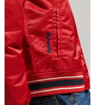 Superdry Vintage T-Birds college jas rood
