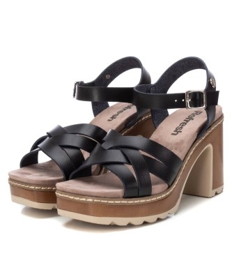 Refresh Sandals 171877 black -Heel height 8cm