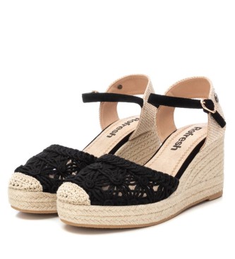 Refresh  Sandals 171953 black -Height wedge 8cm
