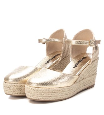 Refresh  Sandals 171958 gold -Height 8cm wedge