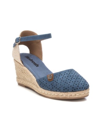 Refresh Sandals 171969 blue -Height 7cm wedge