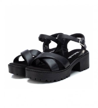 Refresh Sandals 079281 black -Height heel 5 cm