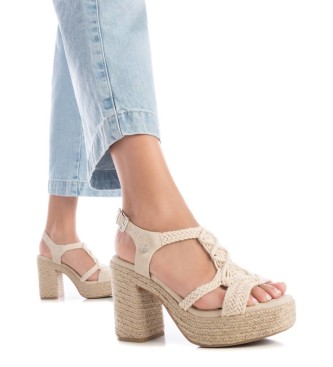 Xti Sandals 142839 off-white -Height heel 10cm- 
