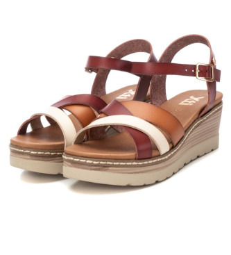 Xti Sandals 142849 brown -Height wedge 5cm