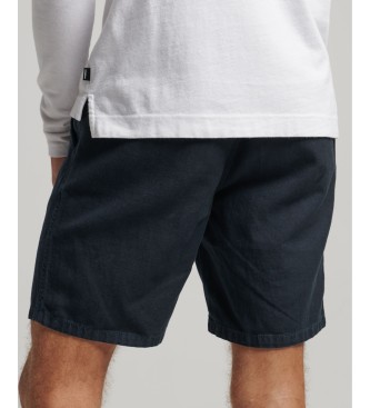 Superdry Vintage marineblau gefrbte Shorts