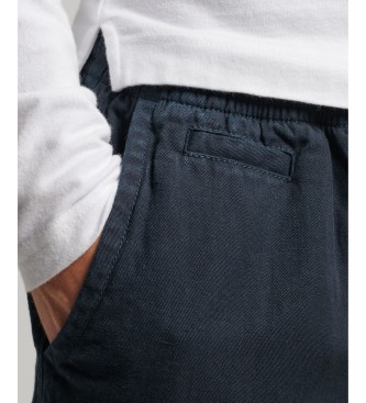 Superdry Vintage marinebl overfarvede shorts