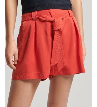 Superdry Short style paperbag rouge