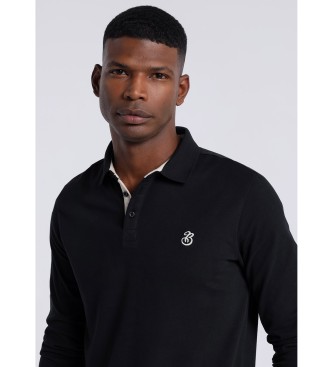 Bendorff Polo majica z dolgimi rokavi črna
