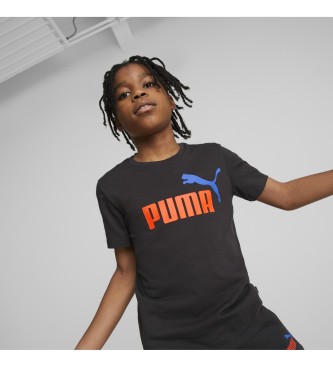 Puma Camiseta Essentials+ Two-Tone Logo negro