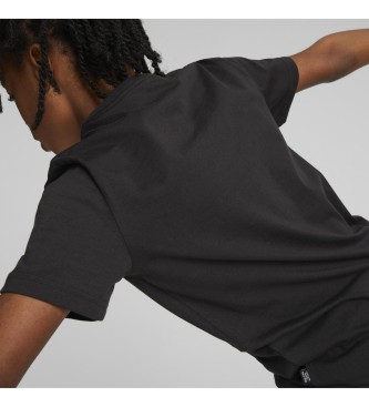 Puma T-Shirt Essentials+ com logtipo em dois tons preto