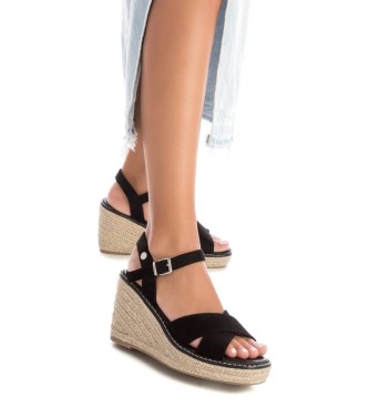Xti Sandals 142251 black -Height wedge 8cm