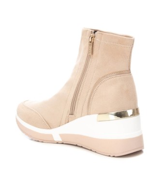 Xti Ankle boots 142645 brown -height 7cm wedge