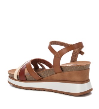 Xti Sandals 142748 taupe -Height wedge 6cm