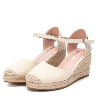 Refresh Sandals 171599 beige -Height 8cm wedge