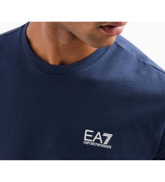 EA7 Logotip serije podaljšana majica modra