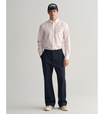Gant Poplin overhemd Regular Fit Banker Stripe Licht Roze
