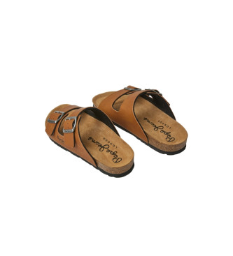 Pepe Jeans Oban Claic 1 sandalen bruin