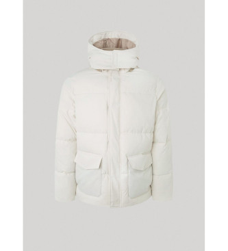 Pepe Jeans Off-white Biel Quilted Coat