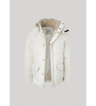 Pepe Jeans Pikowany płaszcz Biel w kolorze złamanej bieli
