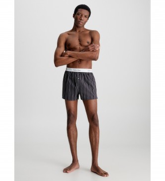 Calvin Klein Confezione da 2 boxer slim in tessuto Modern Cotton nero