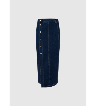 Pepe Jeans Midi Denim Skirt blue