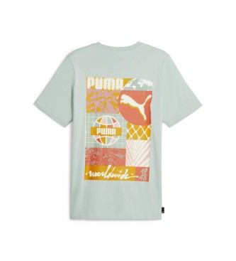 Puma Camiseta SwxP Worldwide  verde