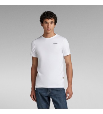 G-Star T-shirt Slim Base biały