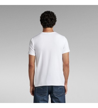G-Star T-shirt base slim bianca