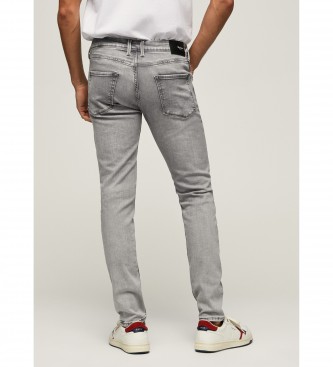 Pepe Jeans Jeans Finsbury Taille basse gris
