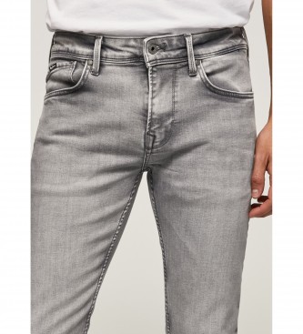 Pepe Jeans Jeans Finsbury Niedrige Taille grau